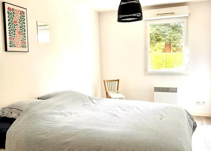 דירה Spacieux Avec Jardin, A 5 Min A Pied De L'abbaye Aux Dames Et 10 Min A Pied Du Centre קאין